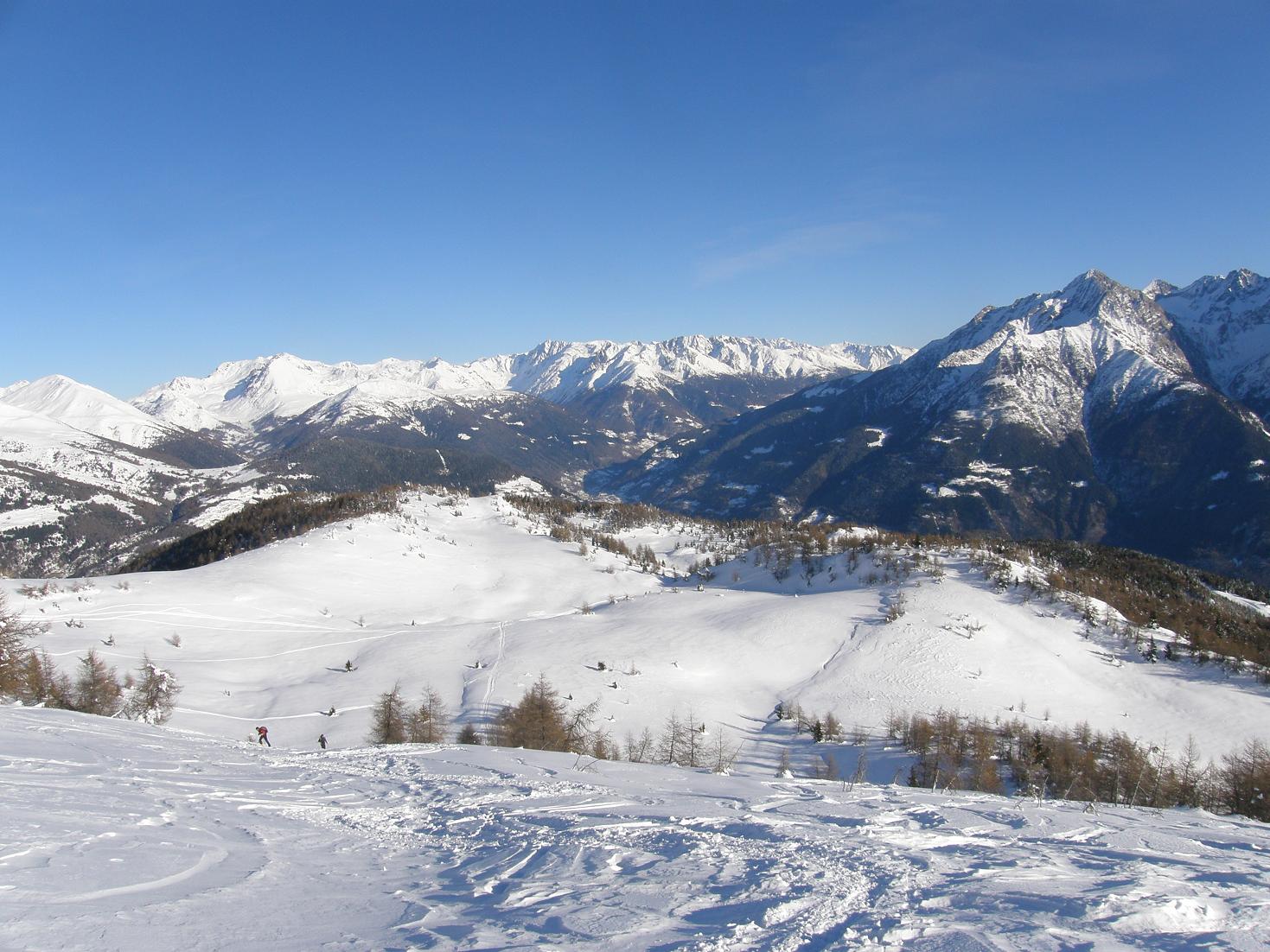 Con le ciaspole sul Piz Tri